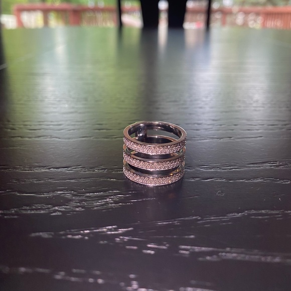 Michael Kors Pave Tri Stack Ring 8 - Picture 5 of 8